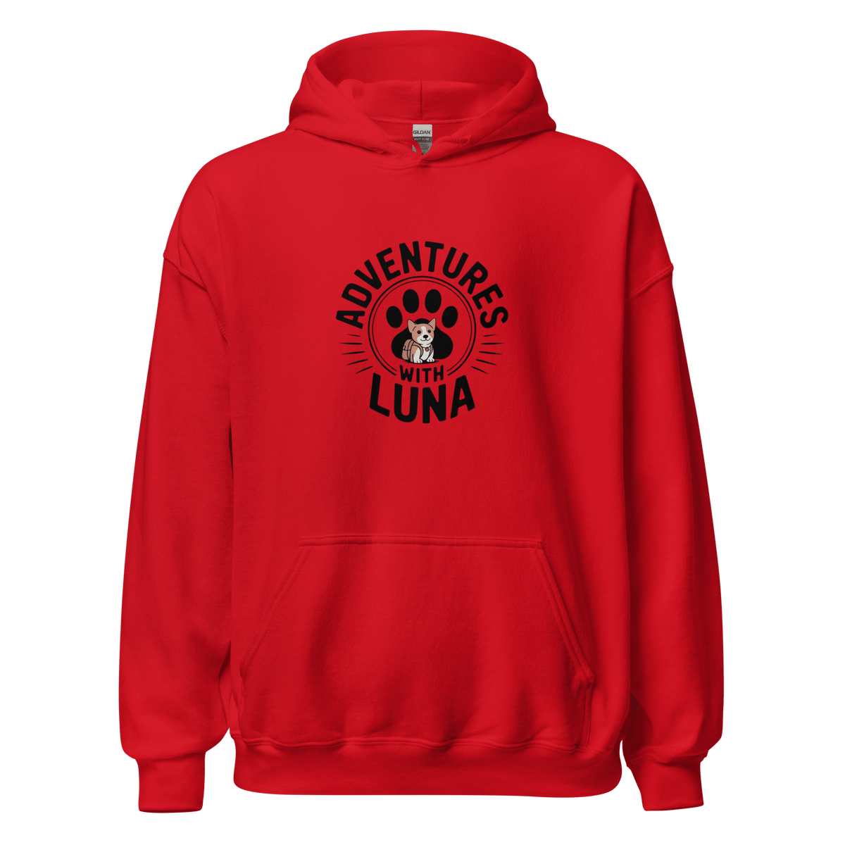 Puppy Luna Goes to School Unisex Hoodie - Adventures With Luna