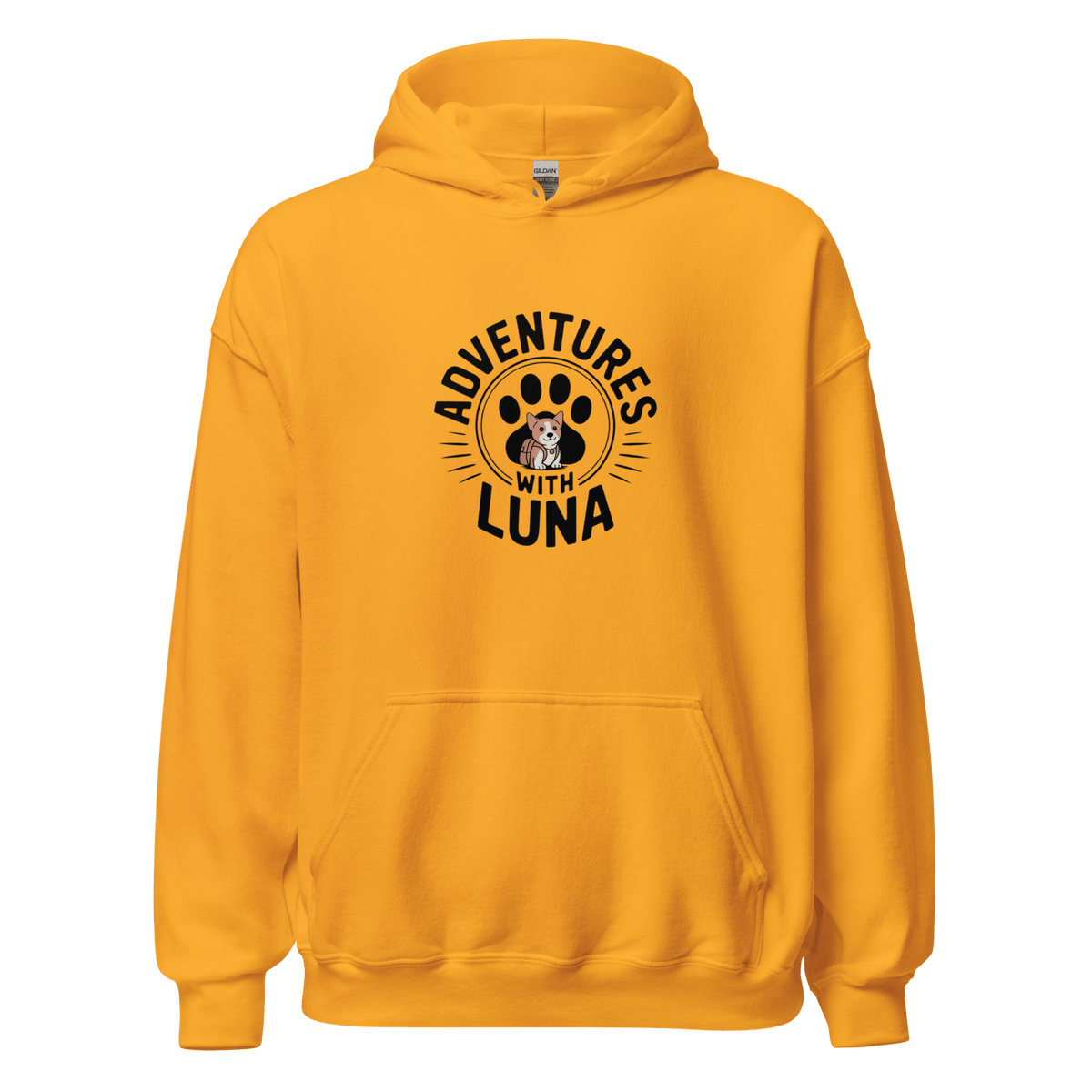 Puppy Luna Goes to School Unisex Hoodie - Adventures With Luna