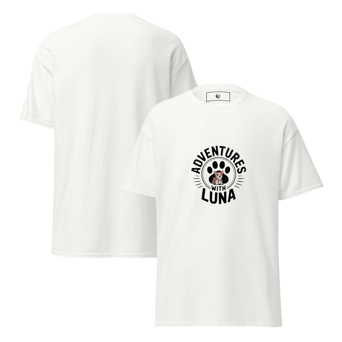 Puppy Luna Goes to School Unisex Tee - Adventures With Luna