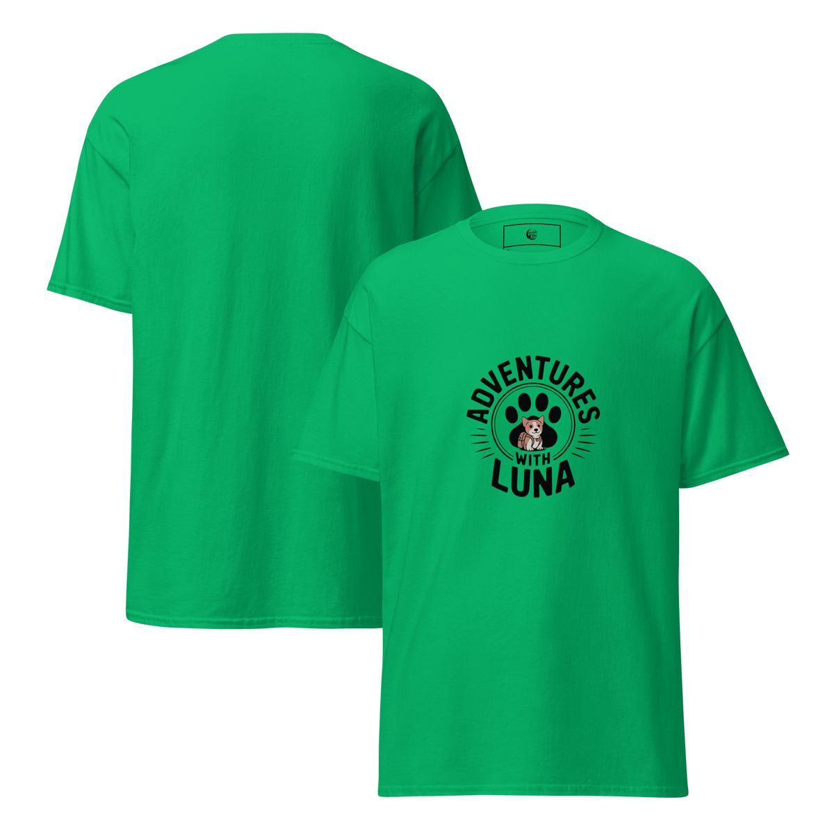 Puppy Luna Goes to School Unisex Tee - Adventures With Luna