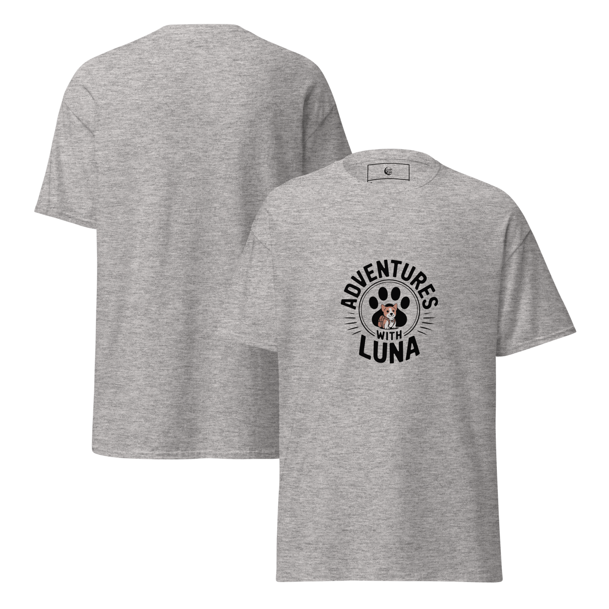 Puppy Luna Goes to School Unisex Tee - Adventures With Luna