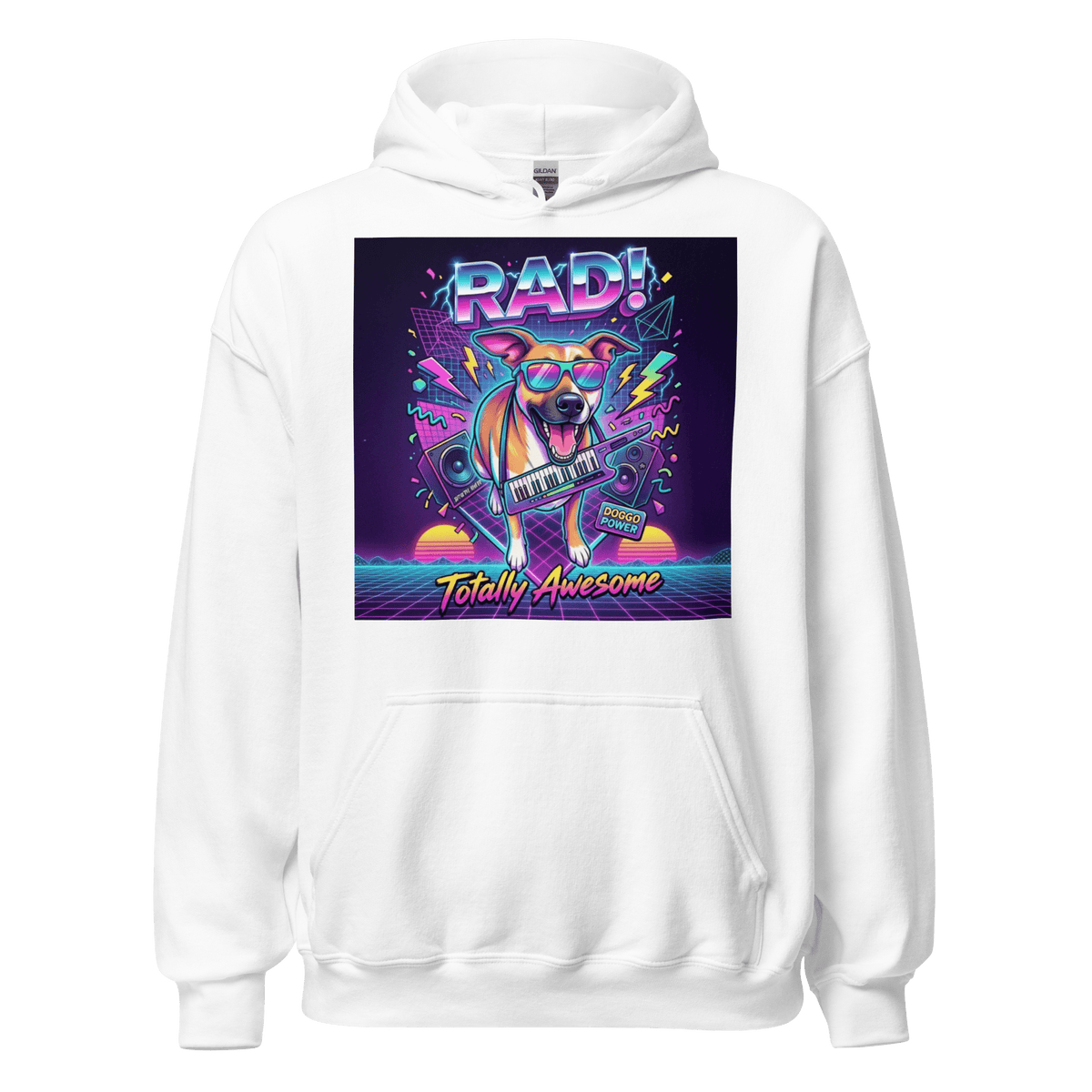 Rad! Retro 80s Luna Unisex Hoodie - Adventures With Luna