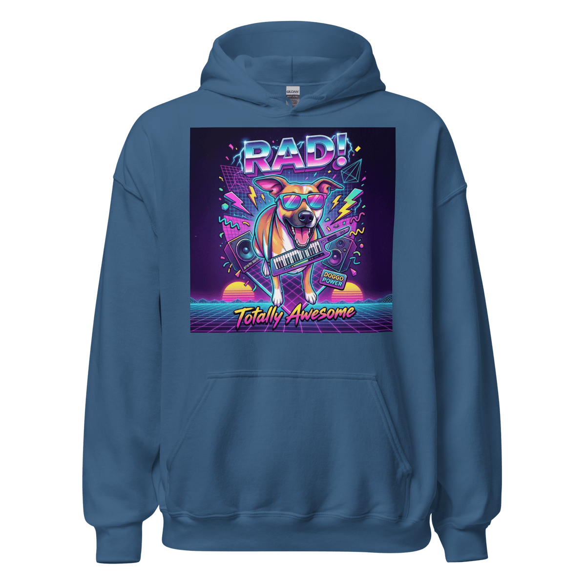 Rad! Retro 80s Luna Unisex Hoodie - Adventures With Luna