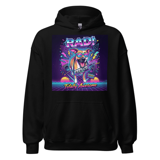 Rad! Retro 80s Luna Unisex Hoodie - Adventures With Luna