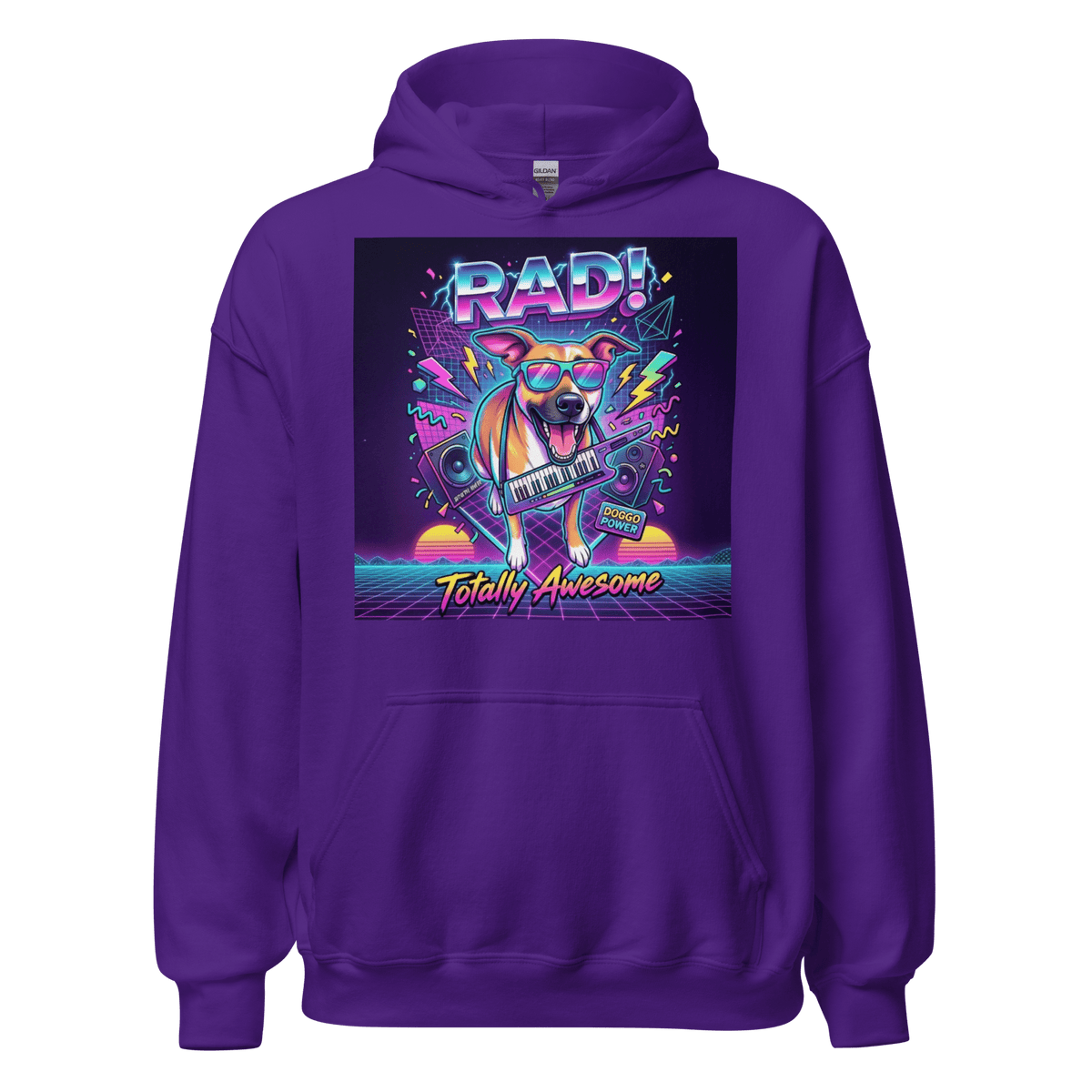 Rad! Retro 80s Luna Unisex Hoodie - Adventures With Luna