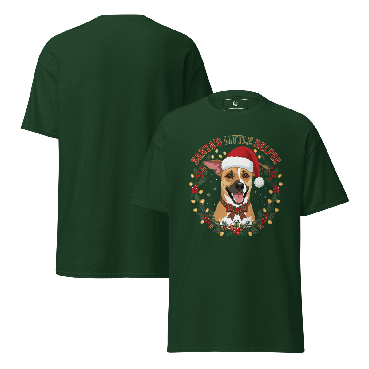 Santa's Little Helper Luna Unisex Tee - Adventures With Luna