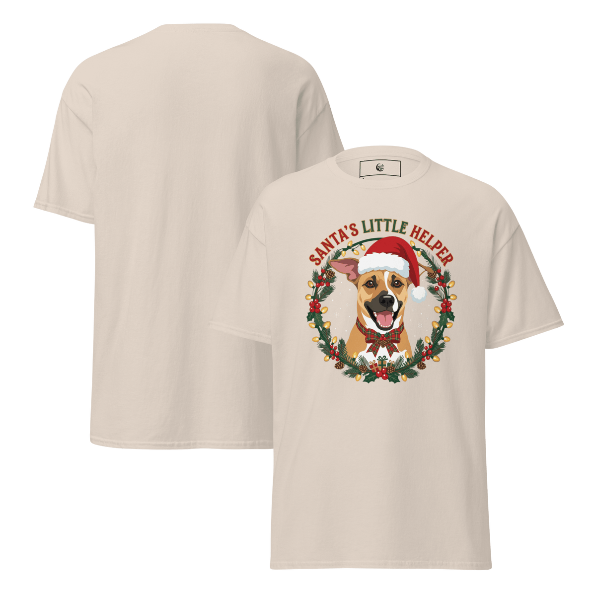 Santa's Little Helper Luna Unisex Tee - Adventures With Luna