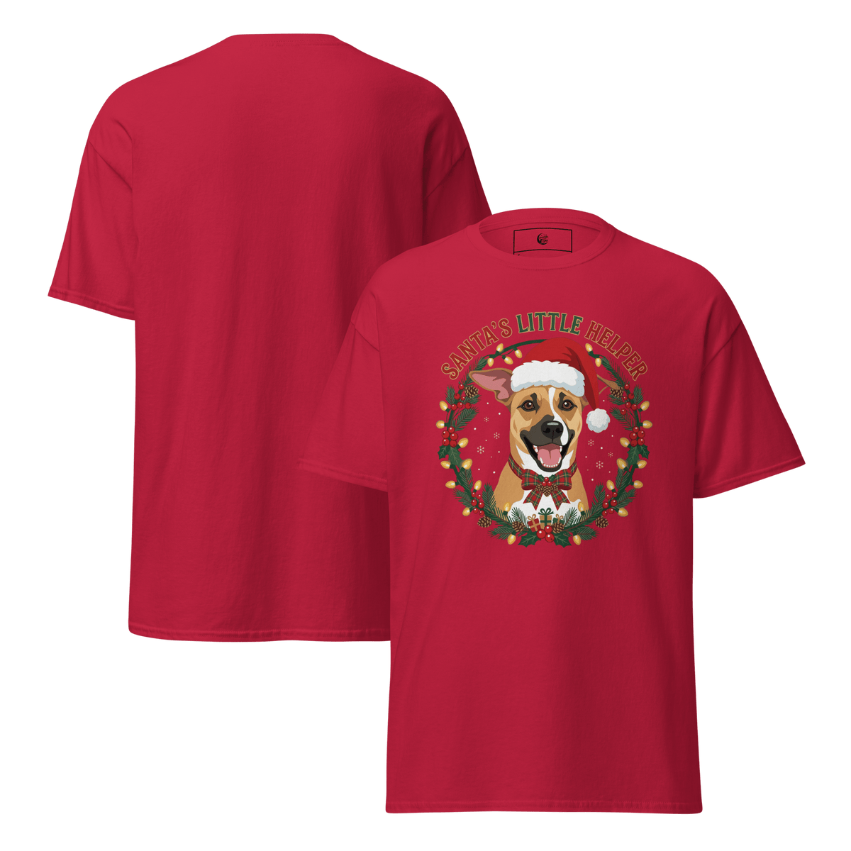 Santa's Little Helper Luna Unisex Tee - Adventures With Luna