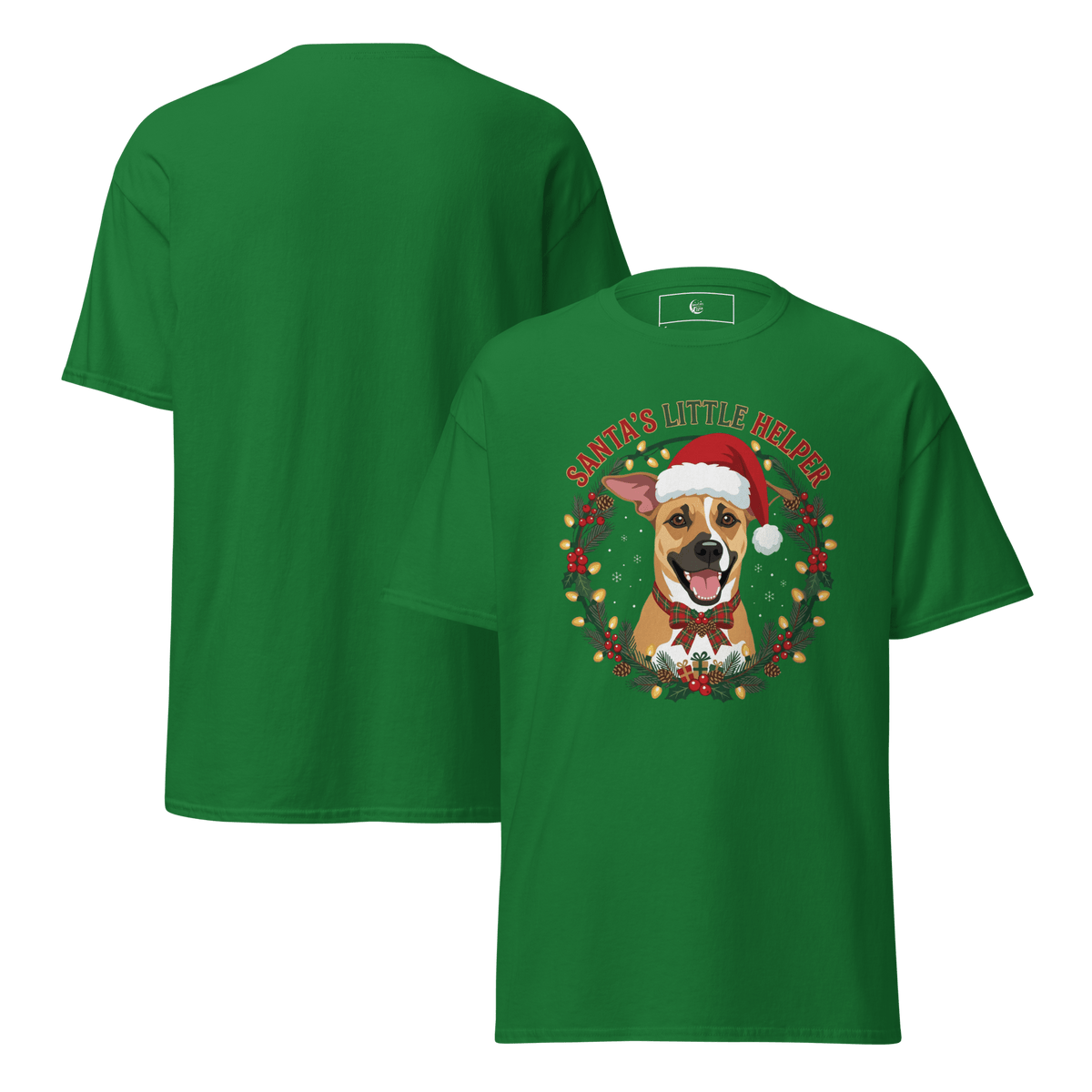 Santa's Little Helper Luna Unisex Tee - Adventures With Luna