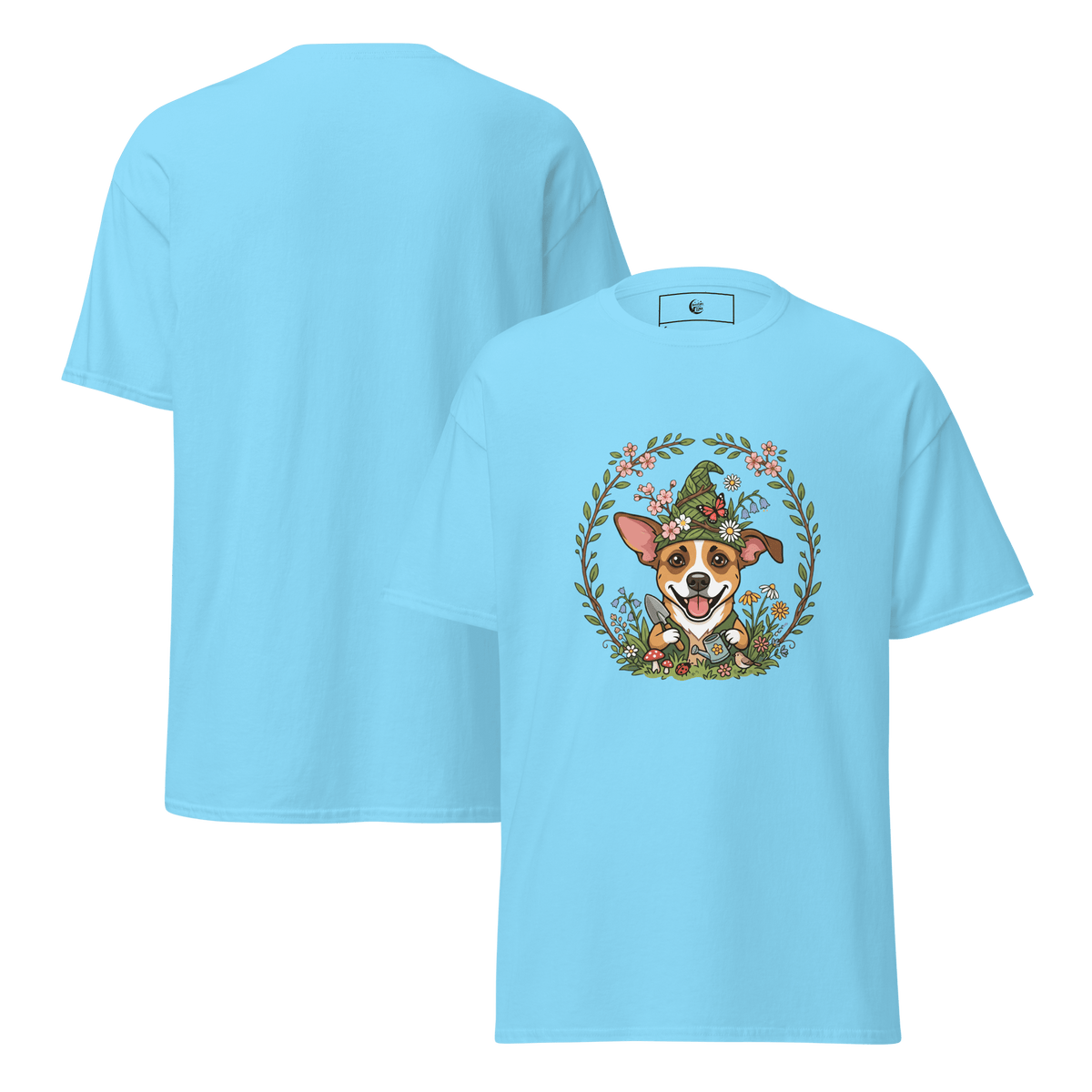 Spring Gnome Puppy Unisex Tee - Adventures With Luna