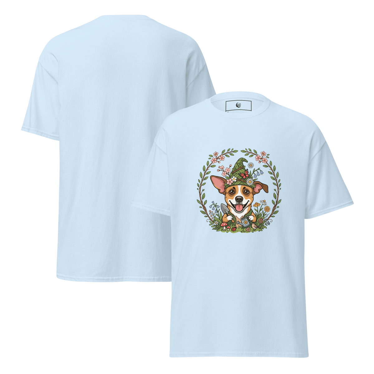 Spring Gnome Puppy Unisex Tee - Adventures With Luna