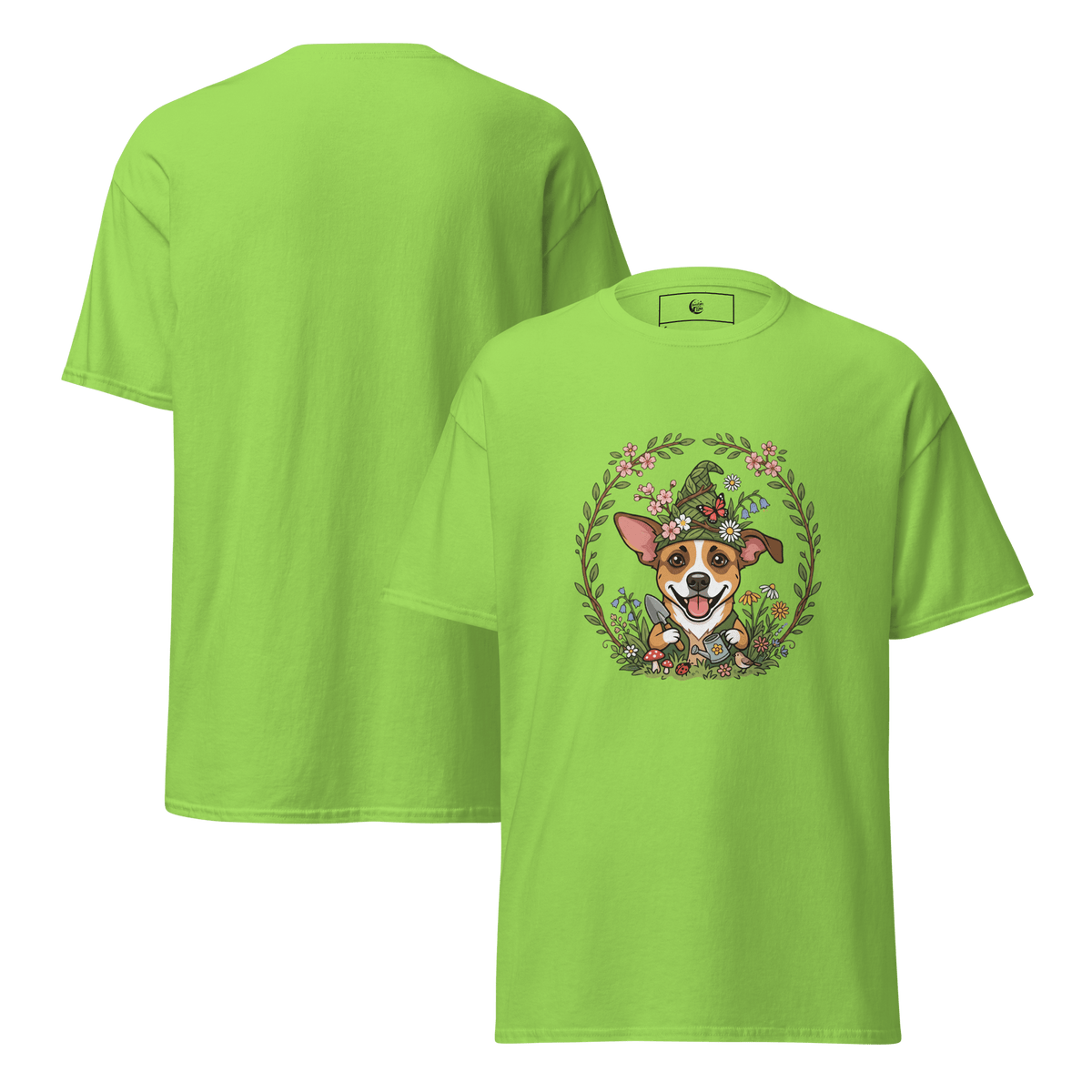 Spring Gnome Puppy Unisex Tee - Adventures With Luna