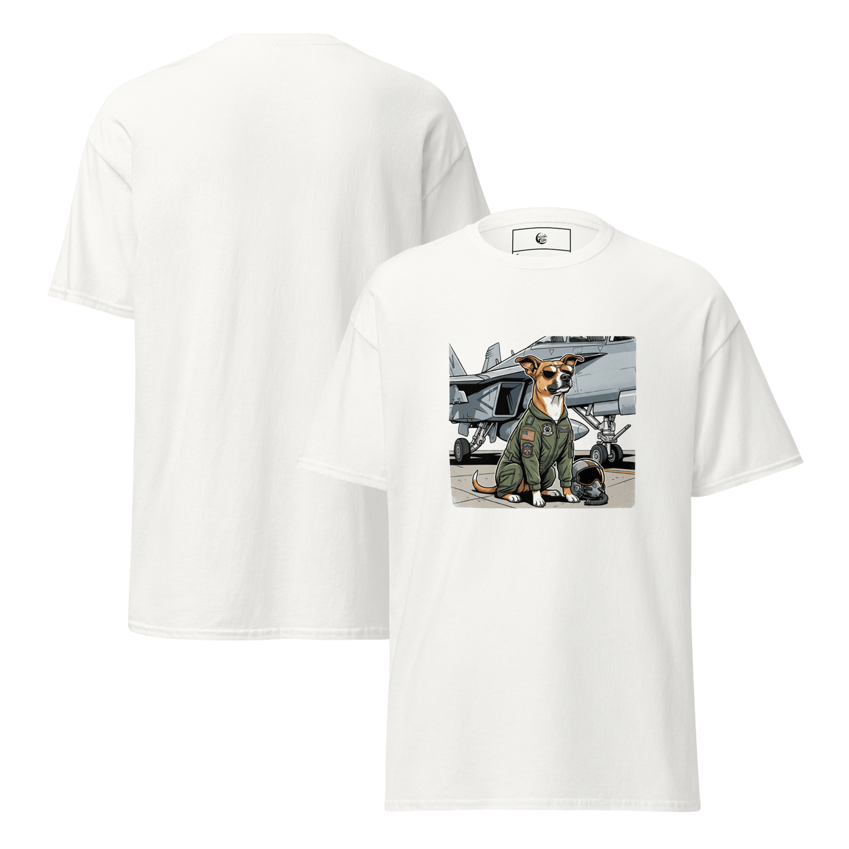 Top Dog Fighter Pilot Unisex Tee - Adventures With Luna