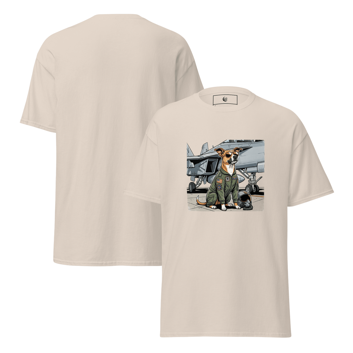 Top Dog Fighter Pilot Unisex Tee - Adventures With Luna
