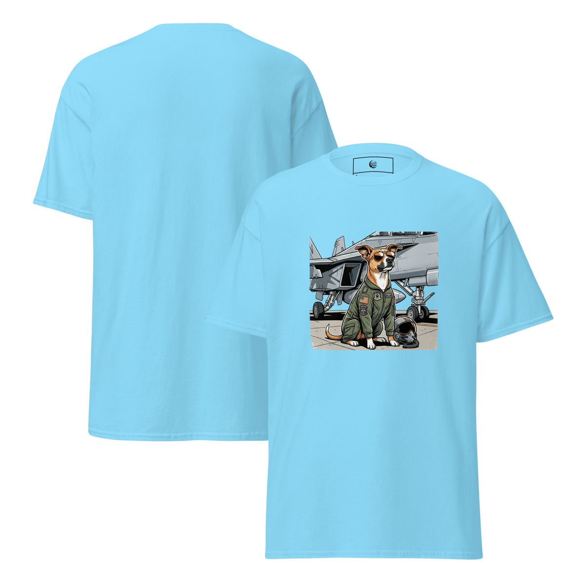 Top Dog Fighter Pilot Unisex Tee - Adventures With Luna