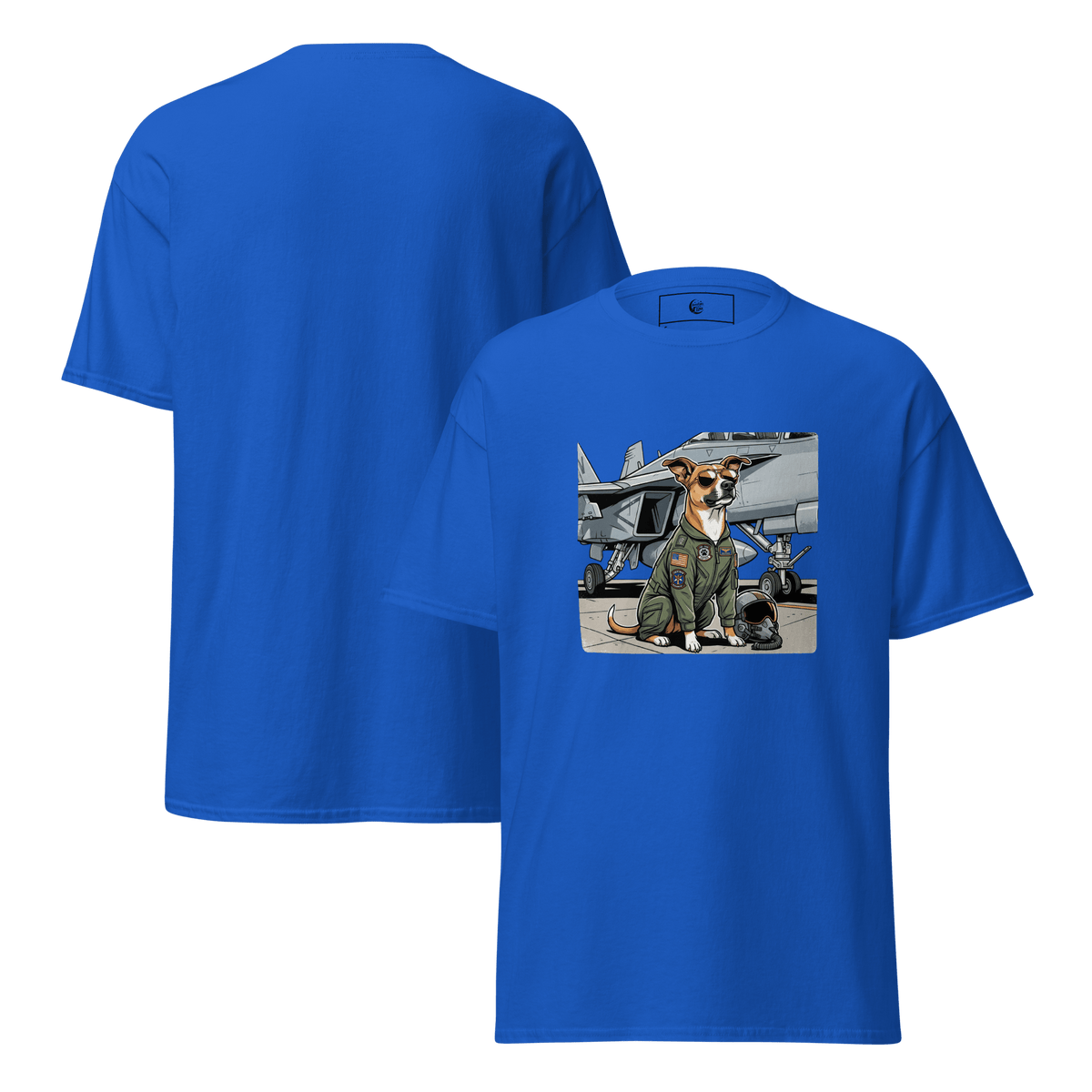 Top Dog Fighter Pilot Unisex Tee - Adventures With Luna