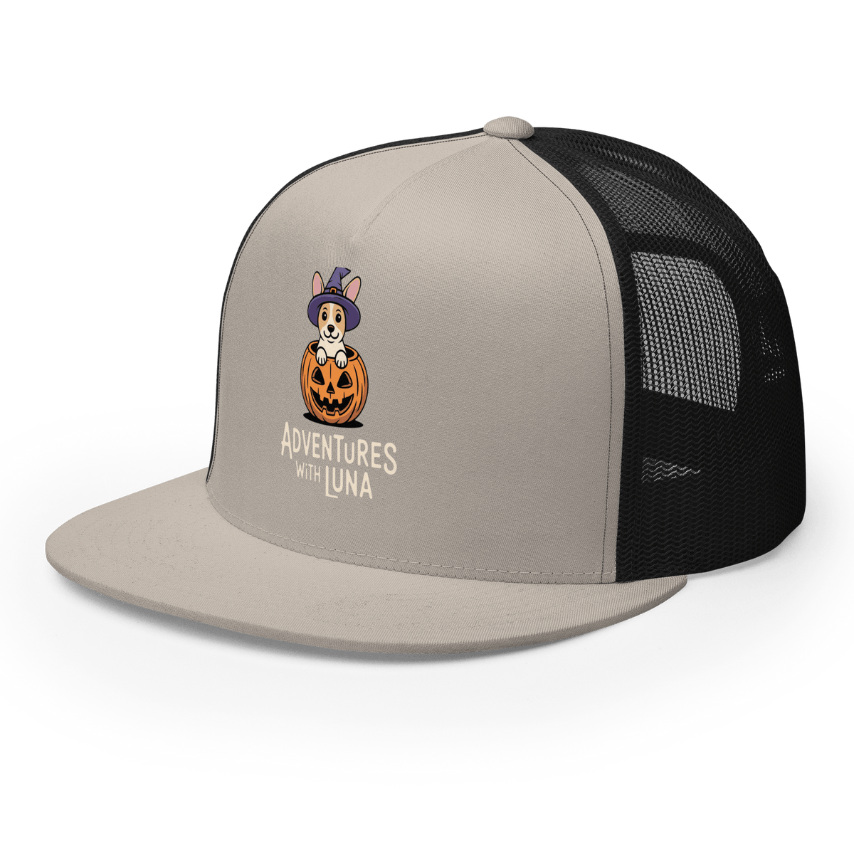 Trick or Treat Puppy Luna Trucker Cap - Adventures With Luna