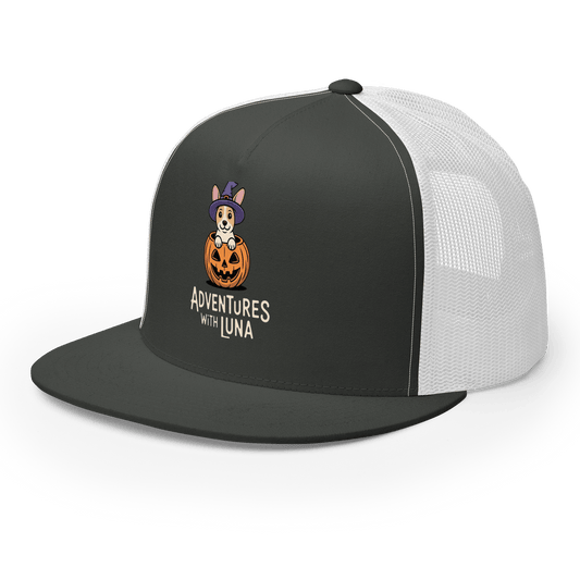 Trick or Treat Puppy Luna Trucker Cap - Adventures With Luna