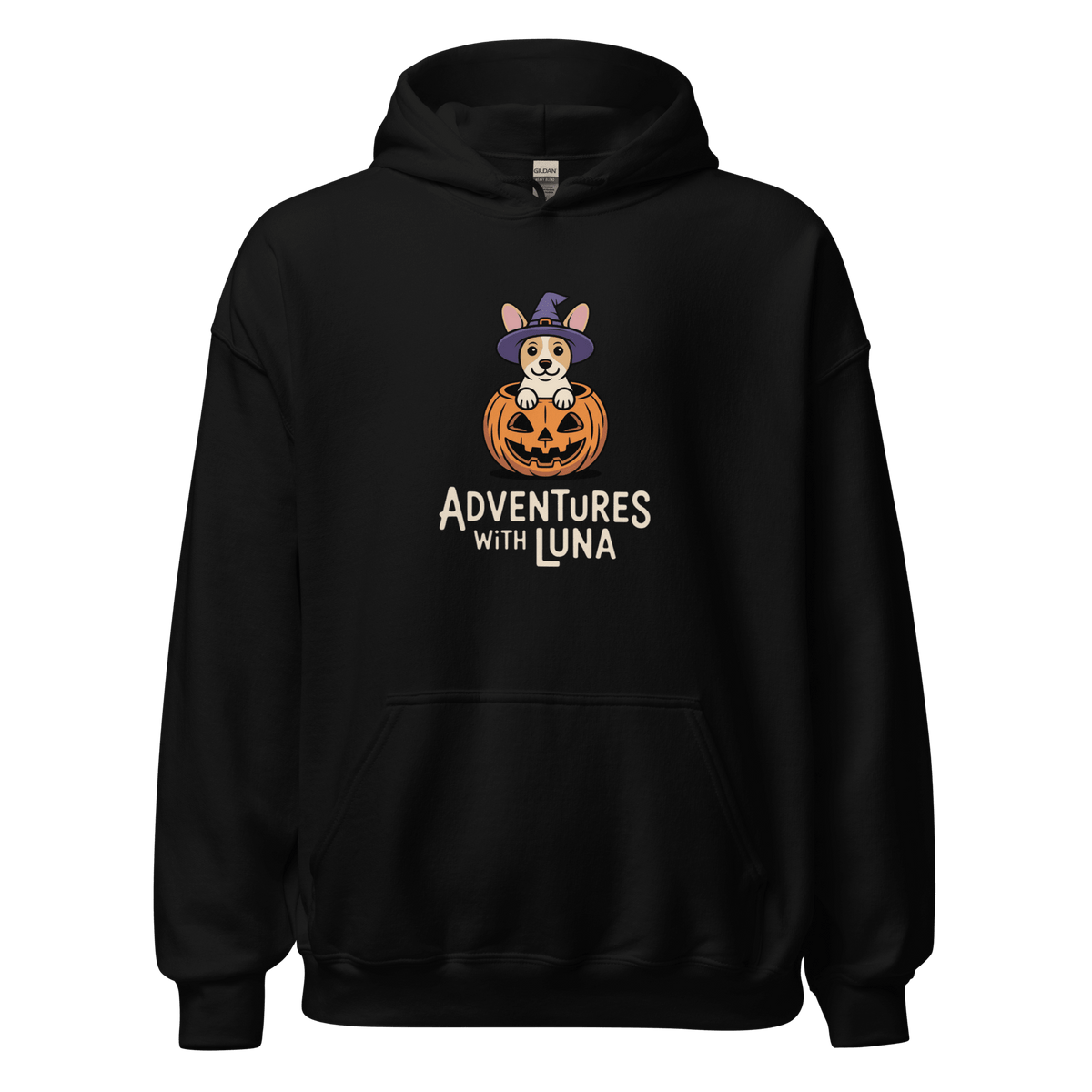 Trick or Treat Puppy Luna Unisex Hoodie - Adventures With Luna