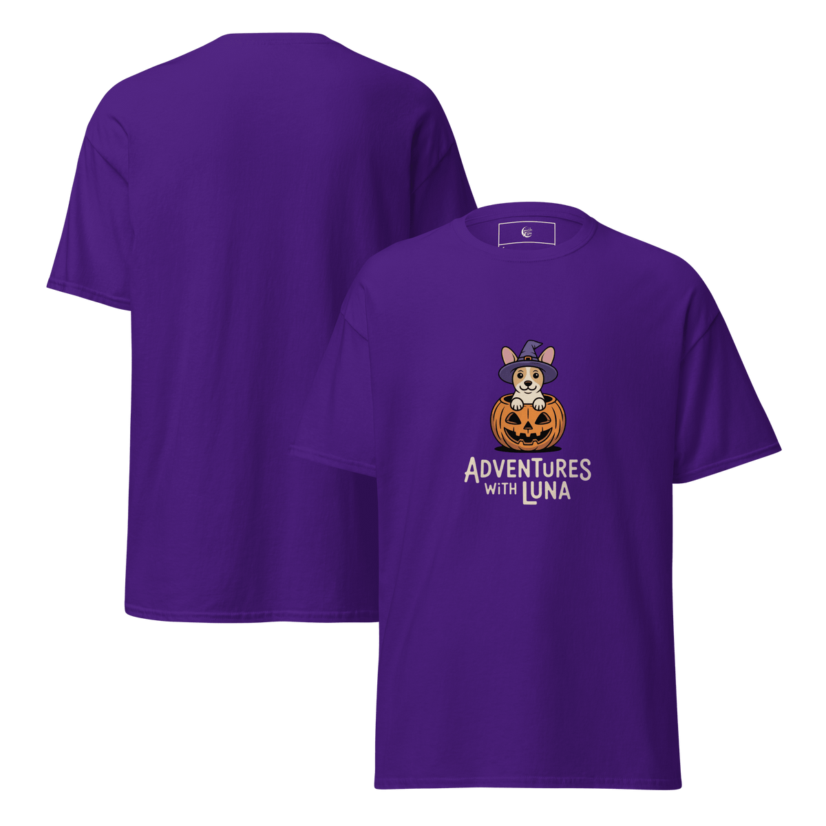 Trick or Treat Puppy Luna Unisex Tee - Adventures With Luna