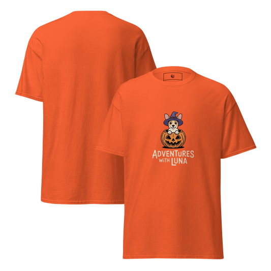 Trick or Treat Puppy Luna Unisex Tee - Adventures With Luna