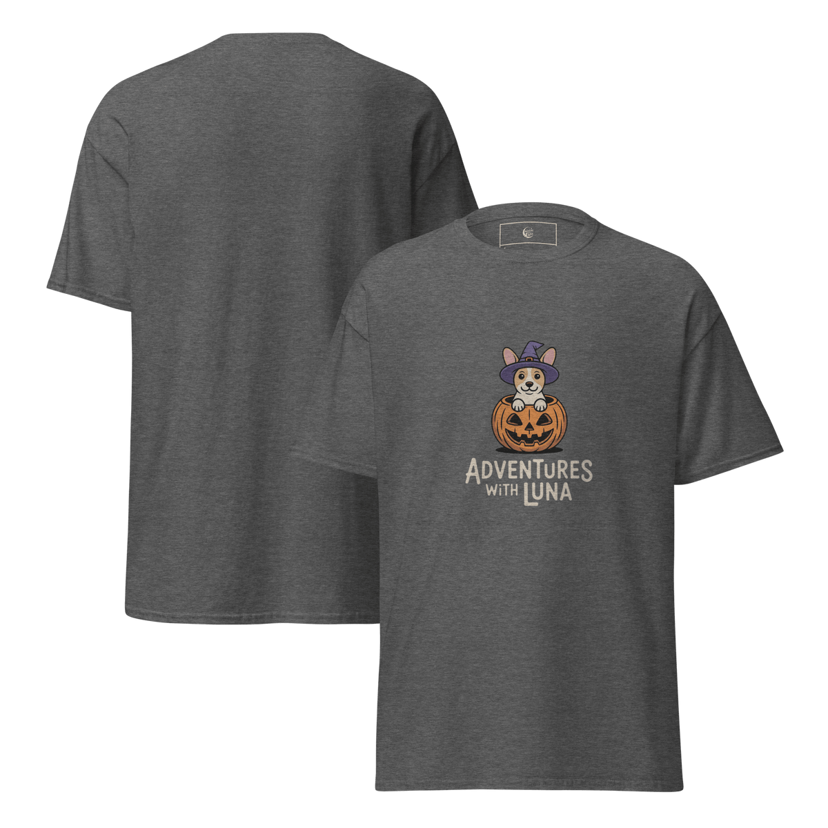 Trick or Treat Puppy Luna Unisex Tee - Adventures With Luna
