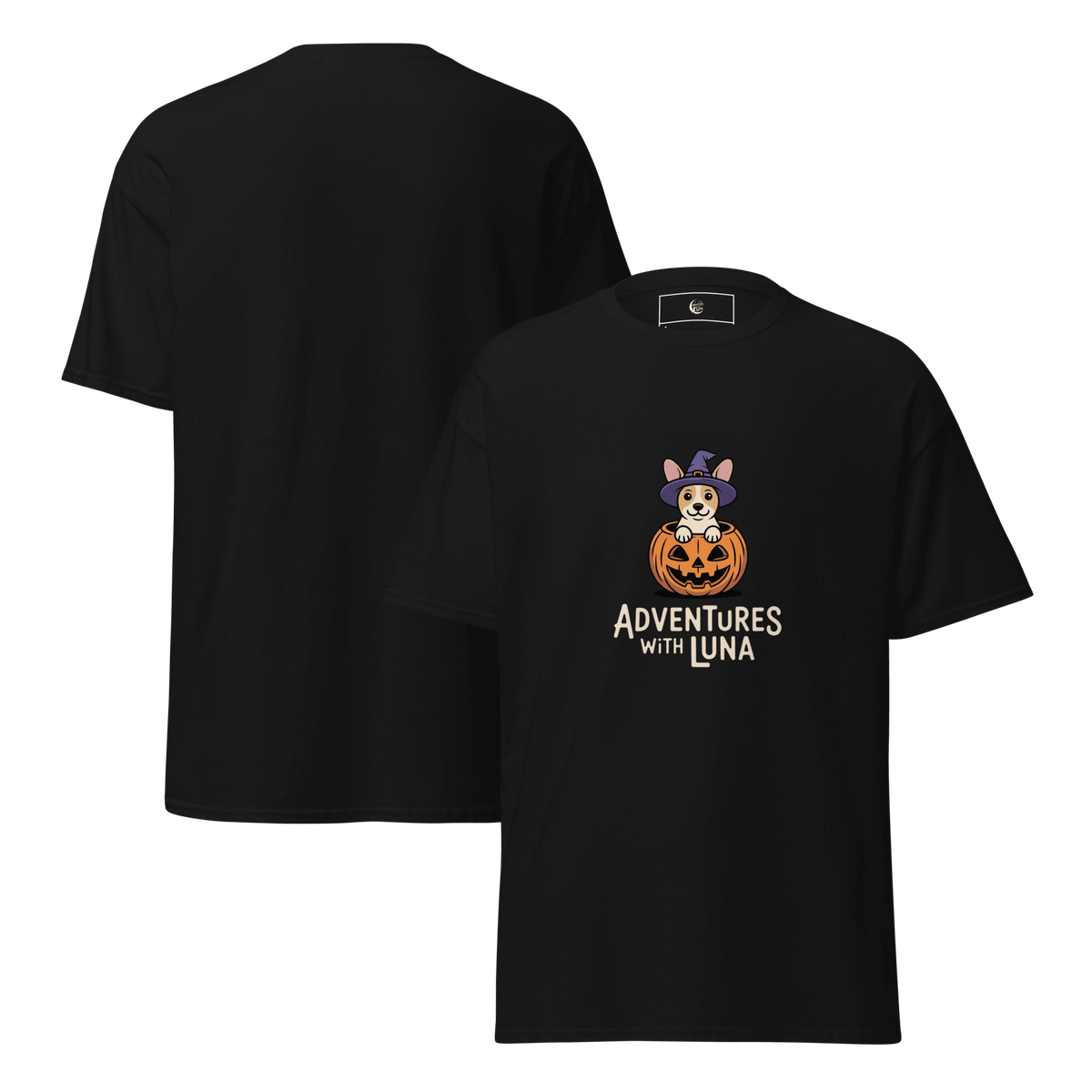 Trick or Treat Puppy Luna Unisex Tee - Adventures With Luna